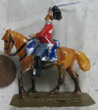 Vintage 1930's Solid Cast Lead Mounted Soldier Stadden Colonel Thomas Eevnell