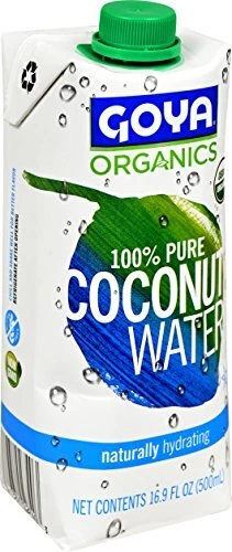 Agua de coco orgánica Goya Foods, 100 % pura, 16,9 fl oz (paquete de 24) Foto 3 de 4