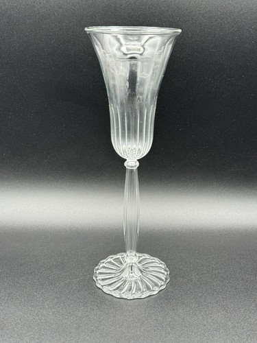 Rare Pair Of Odile Casset Paris Hand Blown Crystal Wine Glasses 9 5/8” Excellent - Picture 3 of 16