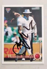 Brendon Julian Signed Futera Cricket Trade Card Australia NM/MINT