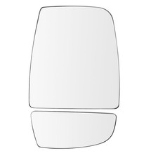 2pcs Mirror Glass Upperlower Passenger Side Right For Rh Ford Transit Van 150 2pcs Mirror Glass Upperlower Passenger Side Right For Rh Ford Transit Van 150