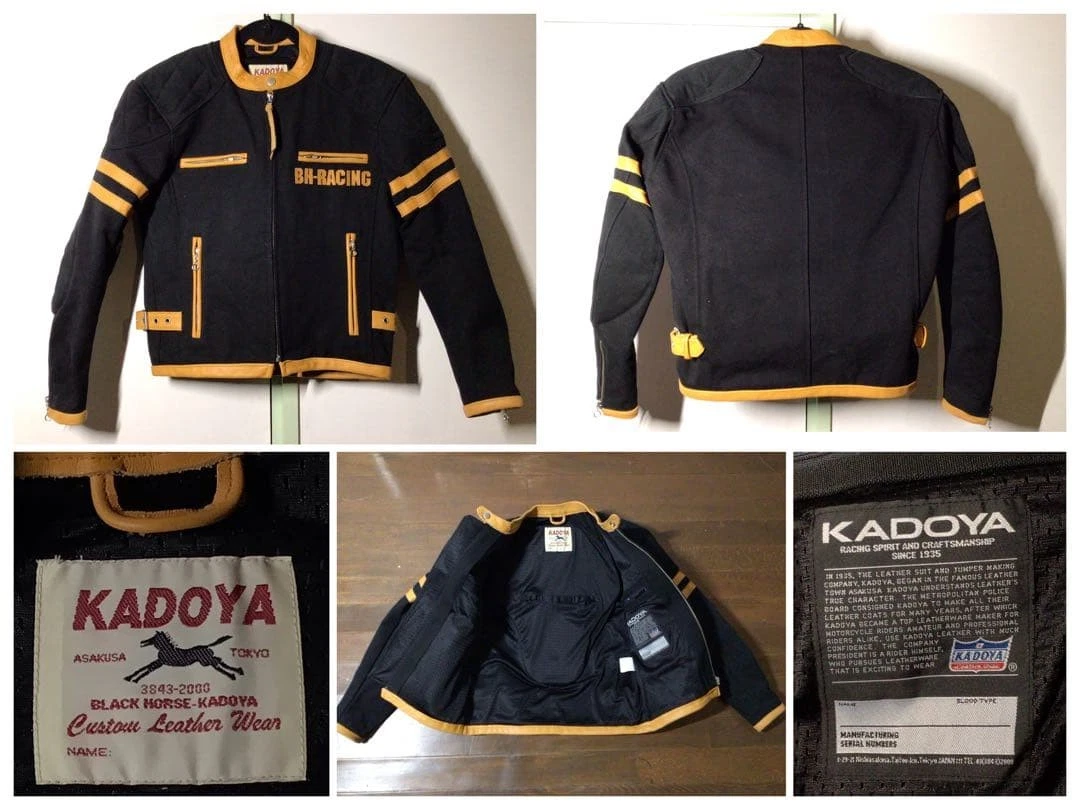 KADOYA BLACK HORSE Custom Order Riders Jacket S Size - product detail image 1