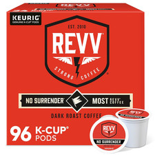 NO SURRENDER Coffee, Keurig K-Cup Pod, Dark Roast, 96 Count