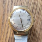 Timex Automatic Vintage Water-Resistant Date Silver Dial Gold Tone Watch