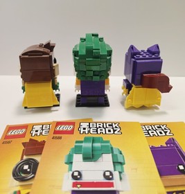 Lego Brick Headz DC Comics Joker Robin Batgirl 41586 41587 41588 - 99% complete