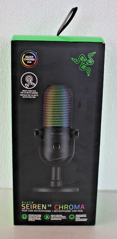 Razer SEIREN v3 Chroma RGB USB Microphone - Black | eBay
