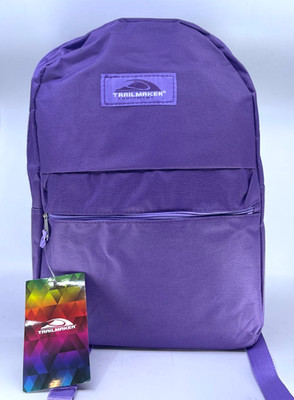 TrailMaker Purple Backpack w/ School Supplies in Bag Bundle 17 Inch Bookbag Set