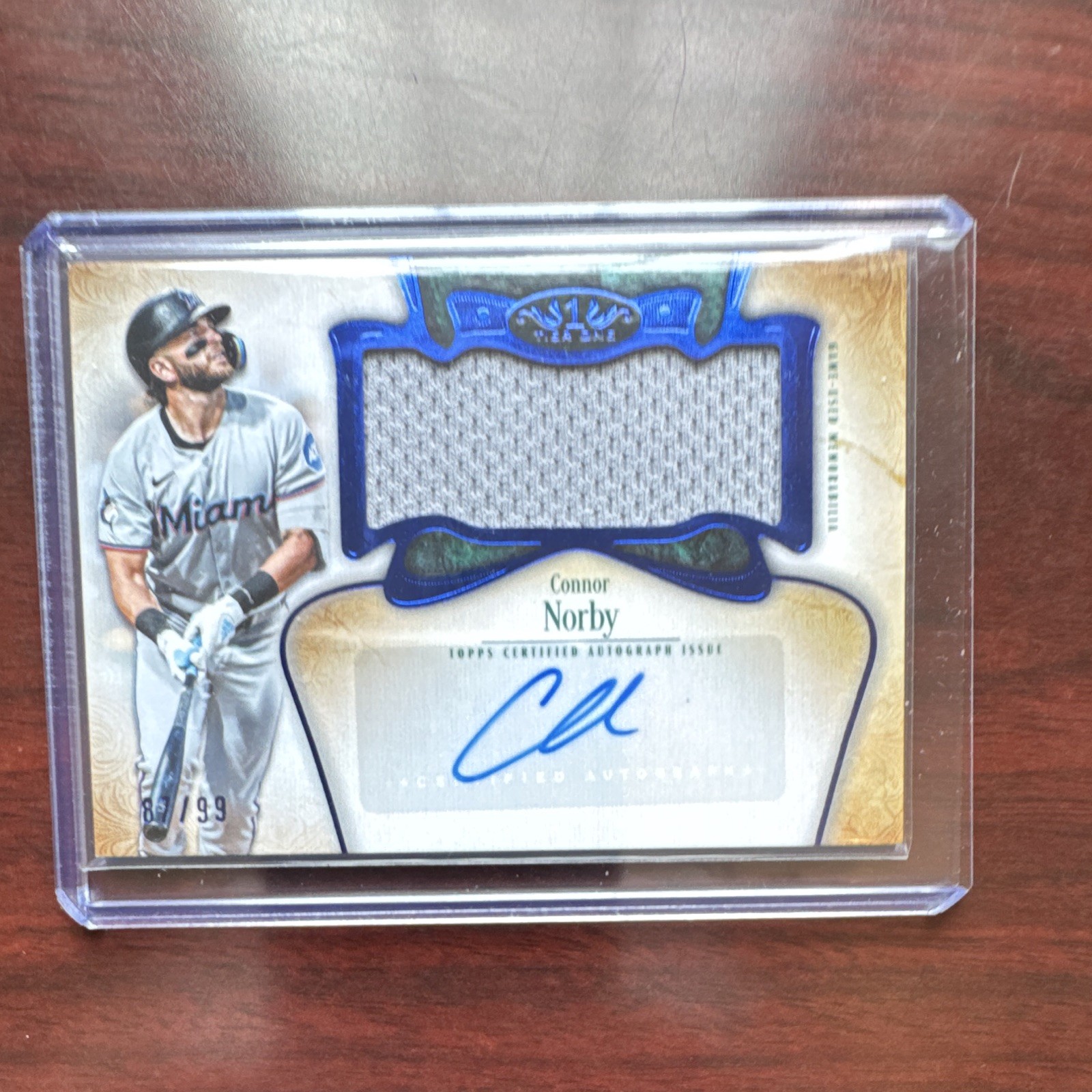 CONNOR NORBY PATCH AUTO 2026 TOPPS TIER ONE