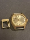 VINTAGE WOMEN'S SEIKO 17 JEWELS GOLD TONE AUTOMATIC WATCH HEAD RUNNING ATM AS IS