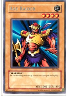 Moderately Played Axe Raider - TP3-006 - Rare - Unlimited Edition - Yu-Gi-Oh!