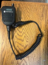 Motorola HMN4104B Speaker Mic w/LCD Display Channel Knob for APX Radios