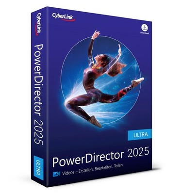 Cyberlink PowerDirector 2025 Ultra / 1 Gerät / Dauerlizenz / BOX