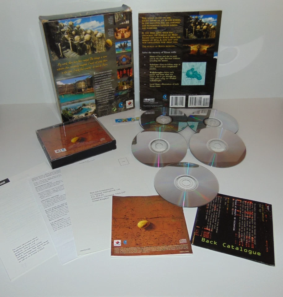 Riven The Sequel to Myst & BradyGames Strategy Guide Book PC/Mac CD-Rom Big Box - Image 3 of 4