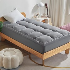 Sleep Zone Twin Mattress Topper Deep Pocket Plush Support Cover OEKO-TEX Certifi