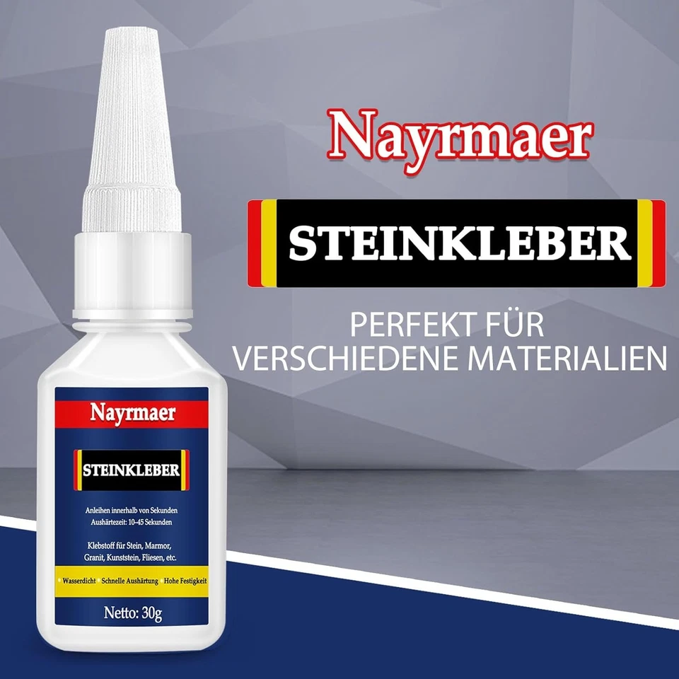 Steinkleber, 30g Klare Wasserdichte Marmor Kleber Zwischen Stein und Anderen - Bild 2 von 4
