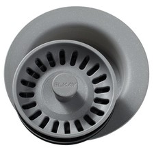 Elkay LKQD35GS 3.5" Disposer Flange w/ Removable Strainer and Stopper Greystone