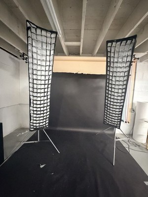 Pair) Phottix Professional Strip Softboxes with Honeycomb Grids (Bowens Mount)