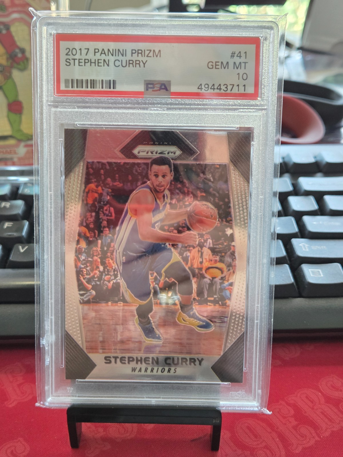 2017 PANINI PRIZM #41 STEPHEN CURRY PSA 10 GEM MINT