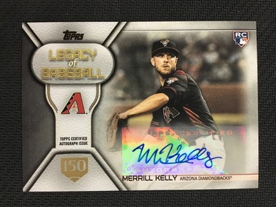 2019 Topps Merrill Kelly Legacy of Baseball Auto 150th Anniversary /150