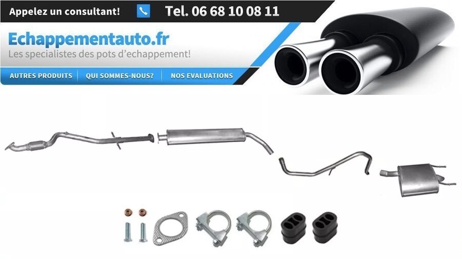 Échappement Opel Insignia 1.8 pour contrôle technique et remplacement de silencieux