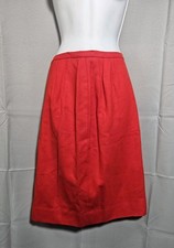 Jantzen Vintage Retro 60s Classic Preppy Virgin Wool Pencil Midi Skirt Sz 16