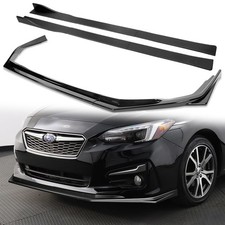 9pcs Bumper Lip Side Skirt Extensions Diffuser Subaru Impreza 2017-2019 Black 9pcs Bumper Lip Side Skirt Extensions Diffuser Subaru Impreza 2017-2019 Black