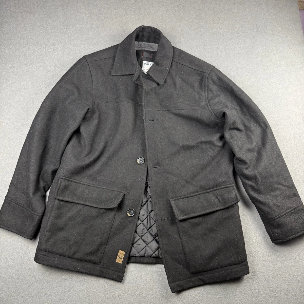 Old Navy Black Coats, Jackets & Vests Wool Outer Shell for Men for