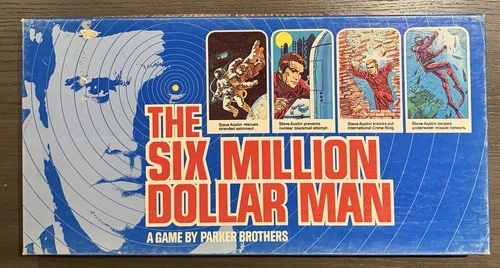 Vintage The Six Million Dollar Man Board Game. 1975 Parker Brothers COMPLETE