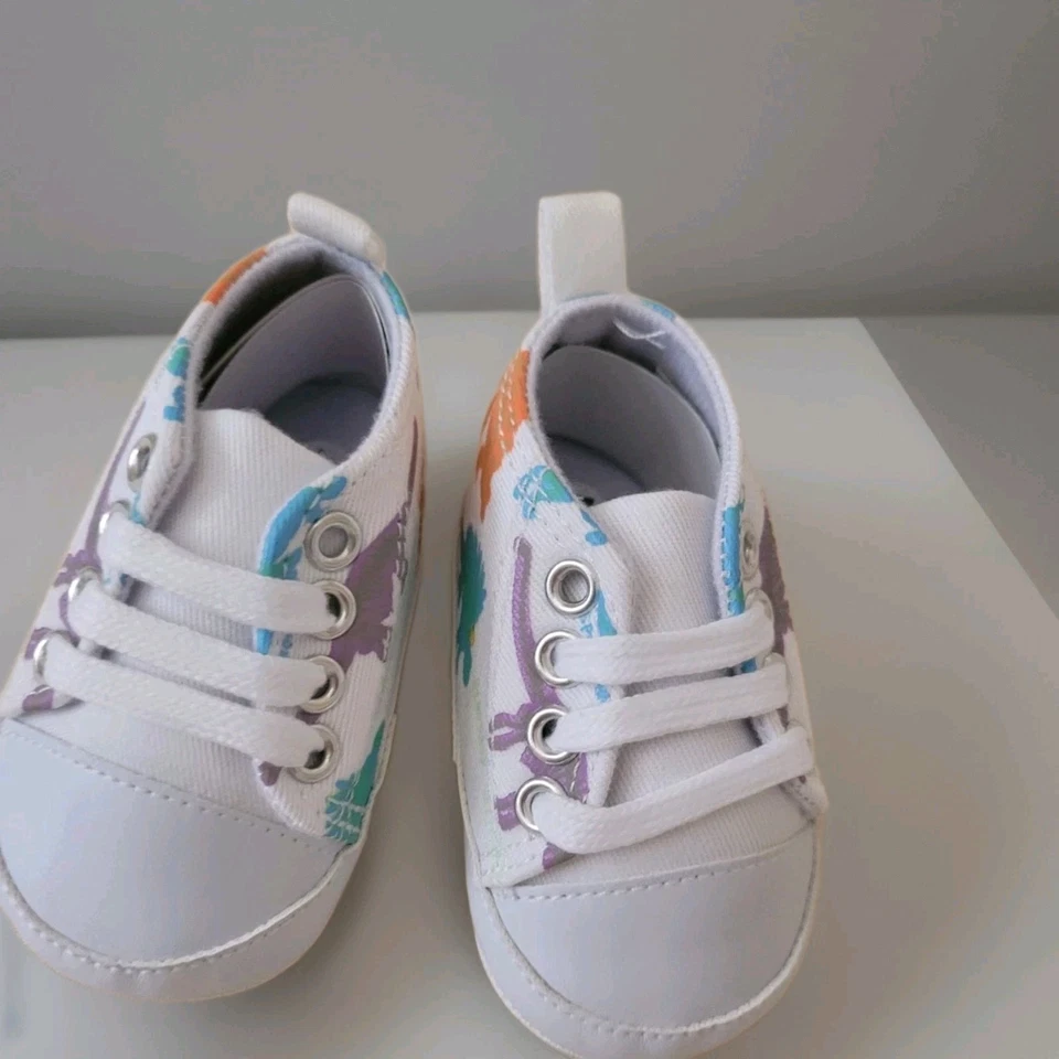 Lote de 2 zapatos de bebé niño Rabeiser and Carter's 0-3 meses nuevos sin etiquetas Foto 4 de 4