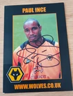 Superb Hand Signed Paul Ince Wolverhampton Wanderers Photo