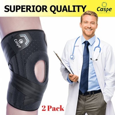 2Pack Knee Brace for Meniscus Tear Adjustable Compression Support for Sport Gift