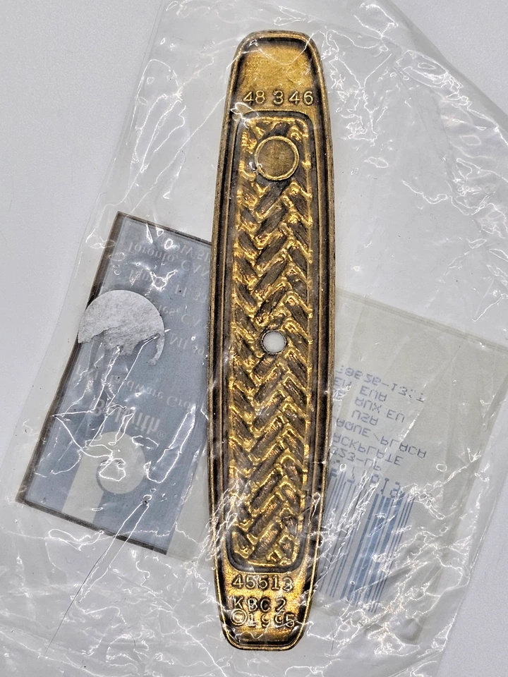 8 placas traseras Belwith 1995 tejido catamarán 5" latón perilla gabinete nuevo P7323-LP Foto 3 de 4