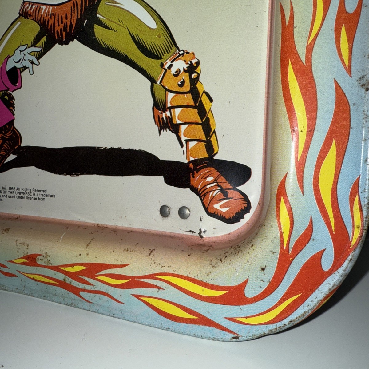 Masters of the Universe 1982 Tv Dinner Tray Vintage Used Signs of