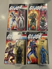 Lot 2020 GI Joe Retro Collection 4 Figures 3.75 Storm, Snake, Cobra & Duke NIB
