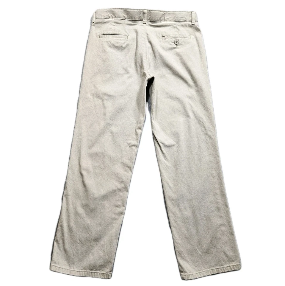 Izod Khaki Chino Pants Big Boys 16 Husky Beige Stretch Adjustable Waist 31x26 - Image 2 of 4