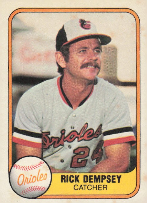 1981 Fleer #177b Rick Dempsey