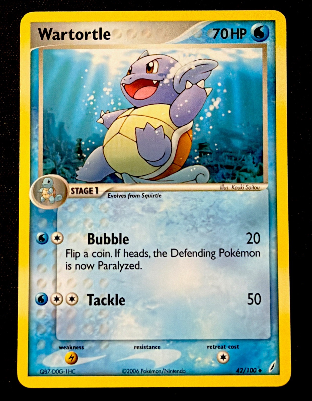 Pokemon TCG Crystal Guardians Wartortle 42/100 NM