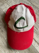 Vintage Kids Pokemon Ash Cosplay Embroidered Adjustable Strapback Hat