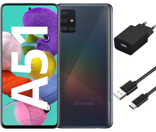 Samsung Galaxy A51 4/128GB LTE DS A515F/DS bez simlocka czarny | doskonały stan