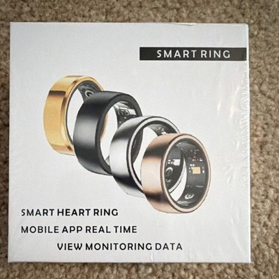 Healthy Smart Ring Stainless Steel Rose Gold Band Size 8 8mm GMJZ-RG8