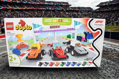LEGO Duplo 10445 F1 Team Racing Cars & Drivers - 70 pcs Sealed New