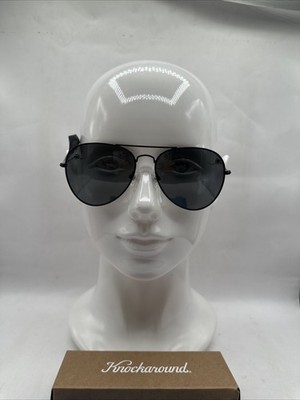 Knockaround Mile Highs Polarized Sunglasses Black/smoke