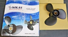 Solas 4111-093-09A Amita 3 Series A Prop, 3-Blade Propeller Aluminum - Black