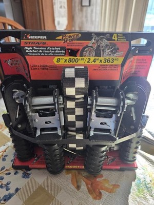 New Keeper Power Sport 4 pack High tention ratchet straps