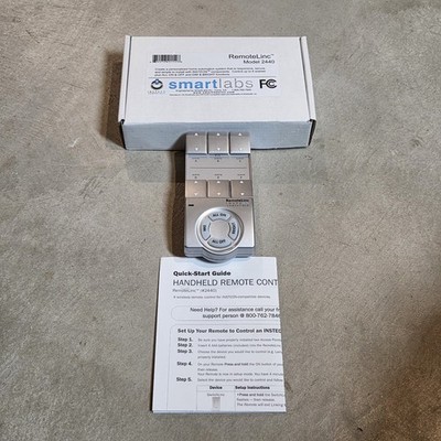 Insteon RemoteLinc 2440 Remote Control By Smartlabs OEM Replacement Part Silver