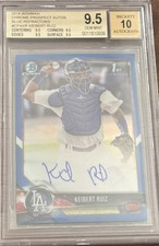2018 Bowman Chrome Prospect Auto KEIBERT RUIZ 1st Bowman /150 BGS 9.5 
