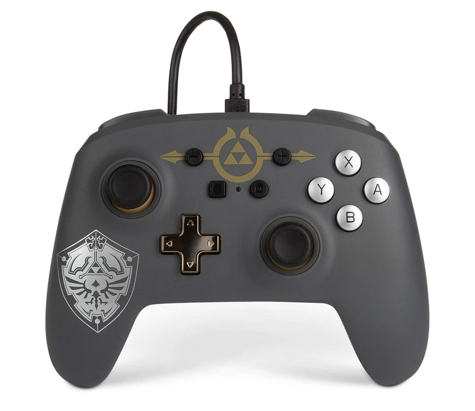 PowerA Enhanced Wired Controller for Nintendo Switch - Hylian Shield