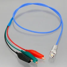 7078-TRX 3-Slot Triax Male to 43mm Alligator Clip Cable ​For Keithley 237-ALG