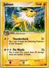 Jolteon 3/17 Rare POP Series 3 Pokemon MP Butt Swirl