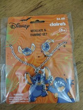 Claire's Disney Stitch necklace  earring set